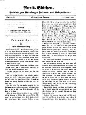 Norisblüthen (Nürnberger Abendzeitung) Sonntag 27. Oktober 1861