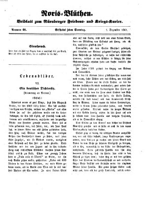 Norisblüthen (Nürnberger Abendzeitung) Sonntag 1. Dezember 1861