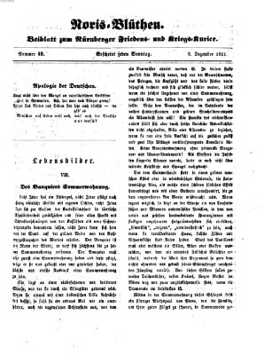 Norisblüthen (Nürnberger Abendzeitung) Sonntag 8. Dezember 1861