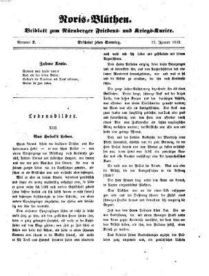 Norisblüthen (Nürnberger Abendzeitung) Sonntag 12. Januar 1862