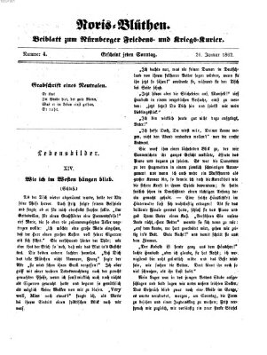 Norisblüthen (Nürnberger Abendzeitung) Sonntag 26. Januar 1862