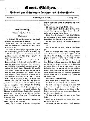 Norisblüthen (Nürnberger Abendzeitung) Sonntag 2. März 1862