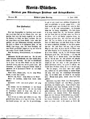 Norisblüthen (Nürnberger Abendzeitung) Sonntag 8. Juni 1862