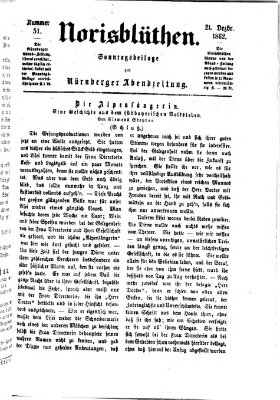 Norisblüthen (Nürnberger Abendzeitung) Sonntag 21. Dezember 1862