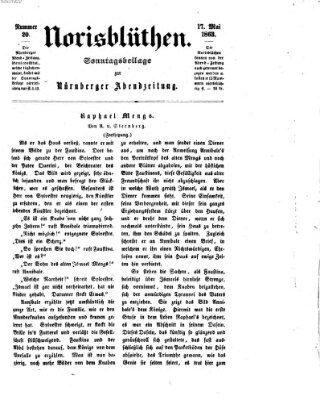 Norisblüthen (Nürnberger Abendzeitung) Sonntag 17. Mai 1863