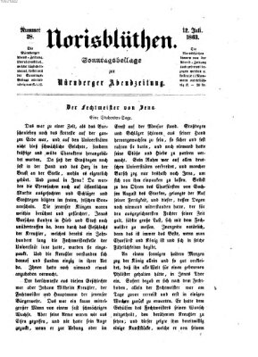 Norisblüthen (Nürnberger Abendzeitung) Sonntag 12. Juli 1863