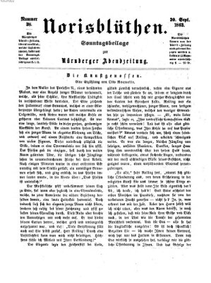 Norisblüthen (Nürnberger Abendzeitung) Sonntag 20. September 1863