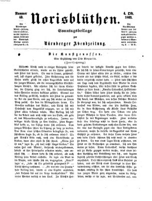 Norisblüthen (Nürnberger Abendzeitung) Sonntag 4. Oktober 1863