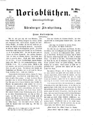 Norisblüthen (Nürnberger Abendzeitung) Sonntag 20. März 1864