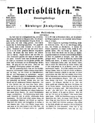 Norisblüthen (Nürnberger Abendzeitung) Sonntag 27. März 1864