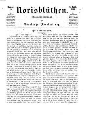 Norisblüthen (Nürnberger Abendzeitung) Sonntag 3. April 1864