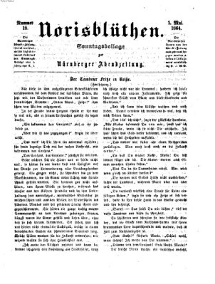 Norisblüthen (Nürnberger Abendzeitung) Sonntag 1. Mai 1864