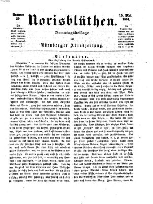 Norisblüthen (Nürnberger Abendzeitung) Sonntag 15. Mai 1864