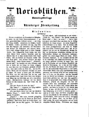 Norisblüthen (Nürnberger Abendzeitung) Sonntag 22. Mai 1864