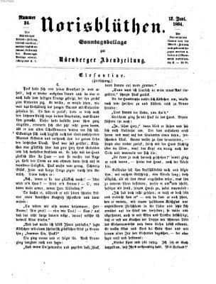 Norisblüthen (Nürnberger Abendzeitung) Sonntag 12. Juni 1864