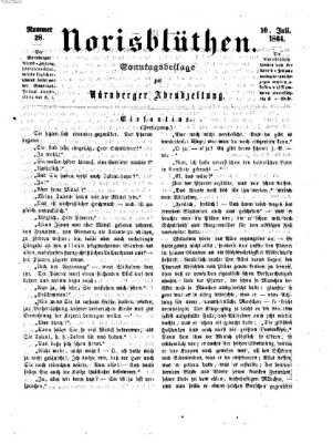 Norisblüthen (Nürnberger Abendzeitung) Sonntag 10. Juli 1864