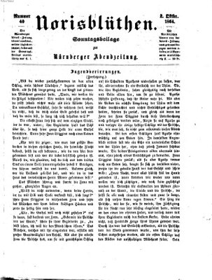 Norisblüthen (Nürnberger Abendzeitung) Sonntag 2. Oktober 1864