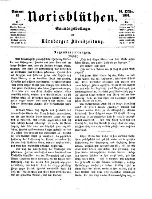 Norisblüthen (Nürnberger Abendzeitung) Sonntag 16. Oktober 1864