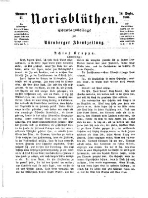 Norisblüthen (Nürnberger Abendzeitung) Sonntag 18. Dezember 1864