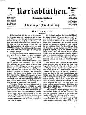 Norisblüthen (Nürnberger Abendzeitung) Sonntag 22. Januar 1865