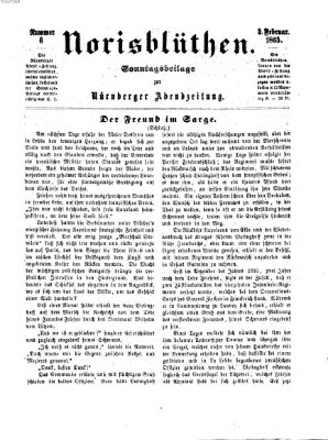 Norisblüthen (Nürnberger Abendzeitung) Sonntag 5. Februar 1865