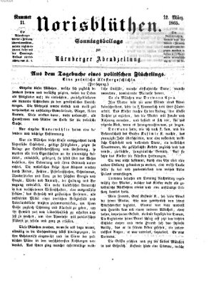 Norisblüthen (Nürnberger Abendzeitung) Sonntag 12. März 1865