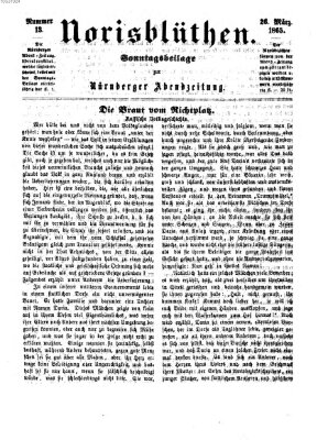 Norisblüthen (Nürnberger Abendzeitung) Sonntag 26. März 1865