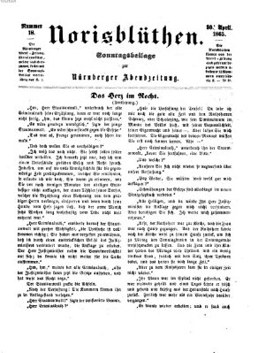 Norisblüthen (Nürnberger Abendzeitung) Sonntag 30. April 1865