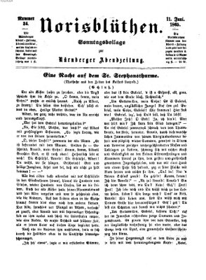 Norisblüthen (Nürnberger Abendzeitung) Sonntag 11. Juni 1865