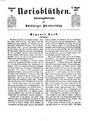 Norisblüthen (Nürnberger Abendzeitung) Sonntag 6. August 1865