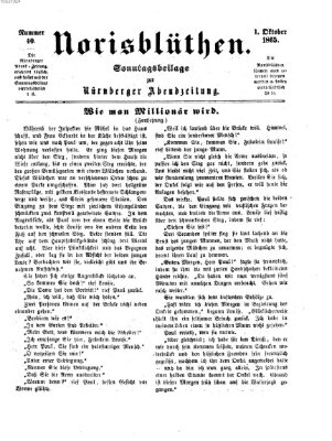 Norisblüthen (Nürnberger Abendzeitung) Sonntag 1. Oktober 1865