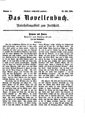 Das Novellenbuch (Der Fortschritt auf allen Gebieten des öffentlichen Lebens) Mittwoch 12. Oktober 1864