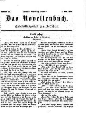 Das Novellenbuch (Der Fortschritt auf allen Gebieten des öffentlichen Lebens) Mittwoch 2. November 1864