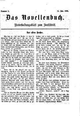 Das Novellenbuch (Der Fortschritt auf allen Gebieten des öffentlichen Lebens) Sonntag 15. Januar 1865