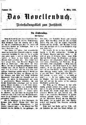 Das Novellenbuch (Der Fortschritt auf allen Gebieten des öffentlichen Lebens) Mittwoch 8. März 1865