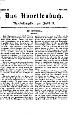 Das Novellenbuch (Der Fortschritt auf allen Gebieten des öffentlichen Lebens) Mittwoch 5. April 1865