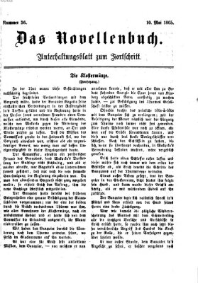 Das Novellenbuch (Der Fortschritt auf allen Gebieten des öffentlichen Lebens) Mittwoch 10. Mai 1865