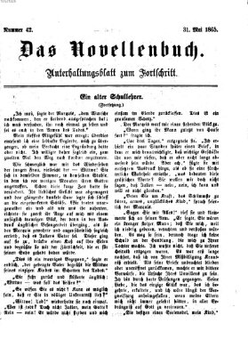 Das Novellenbuch (Der Fortschritt auf allen Gebieten des öffentlichen Lebens) Mittwoch 31. Mai 1865