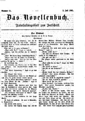 Das Novellenbuch (Der Fortschritt auf allen Gebieten des öffentlichen Lebens) Sonntag 2. Juli 1865