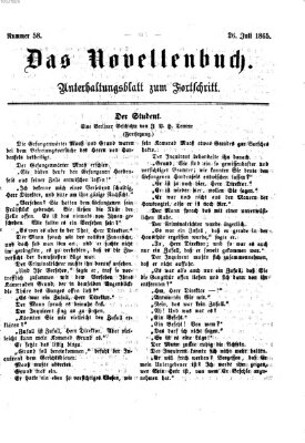 Das Novellenbuch (Der Fortschritt auf allen Gebieten des öffentlichen Lebens) Mittwoch 26. Juli 1865