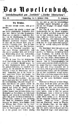 Das Novellenbuch (Der Fortschritt auf allen Gebieten des öffentlichen Lebens) Donnerstag 8. Februar 1866