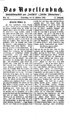 Das Novellenbuch (Der Fortschritt auf allen Gebieten des öffentlichen Lebens) Donnerstag 15. Februar 1866