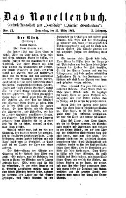 Das Novellenbuch (Der Fortschritt auf allen Gebieten des öffentlichen Lebens) Donnerstag 15. März 1866