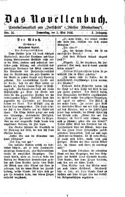 Das Novellenbuch (Der Fortschritt auf allen Gebieten des öffentlichen Lebens) Donnerstag 3. Mai 1866