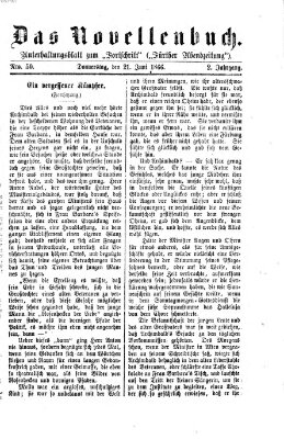 Das Novellenbuch (Der Fortschritt auf allen Gebieten des öffentlichen Lebens) Donnerstag 21. Juni 1866