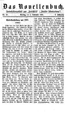 Das Novellenbuch (Der Fortschritt auf allen Gebieten des öffentlichen Lebens) Montag 5. November 1866