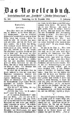 Das Novellenbuch (Der Fortschritt auf allen Gebieten des öffentlichen Lebens) Donnerstag 13. Dezember 1866