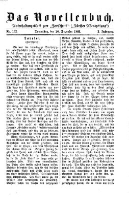 Das Novellenbuch (Der Fortschritt auf allen Gebieten des öffentlichen Lebens) Donnerstag 20. Dezember 1866