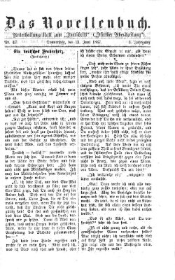 Das Novellenbuch (Der Fortschritt auf allen Gebieten des öffentlichen Lebens) Donnerstag 13. Juni 1867