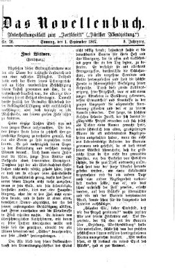 Das Novellenbuch (Der Fortschritt auf allen Gebieten des öffentlichen Lebens) Sonntag 1. September 1867